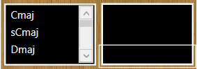 Scale selector and intensity indicator